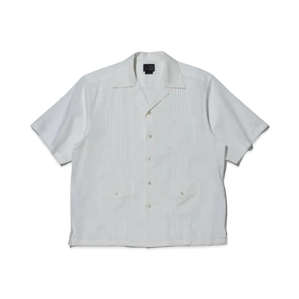 NEW ERA BLACK LABEL SS24 Short Sleeve Cotton Linen Cuba Shirt "Off White"