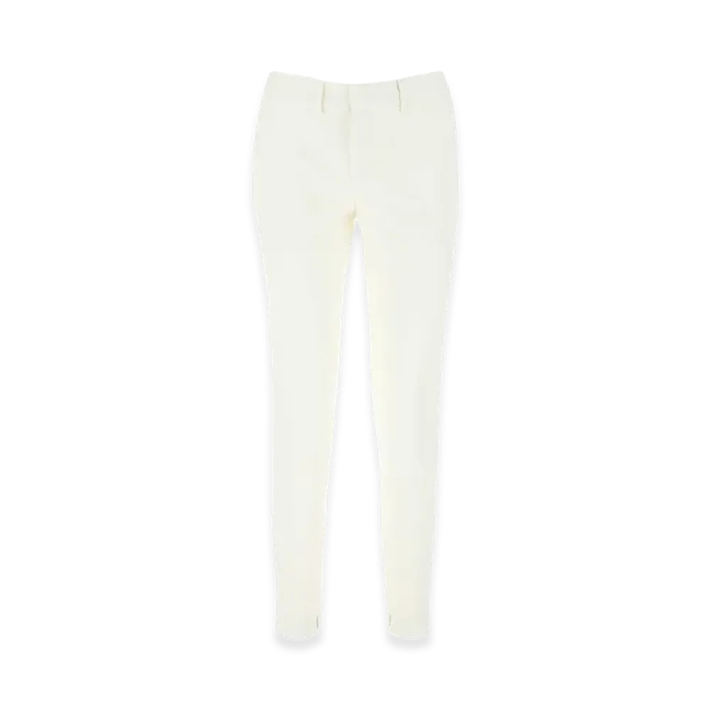 Saint Laurent Women's Ivory Wool Pant "White"