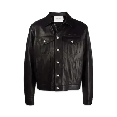 1017 ALYX 9SM Button Down Leather Jacket "Black"