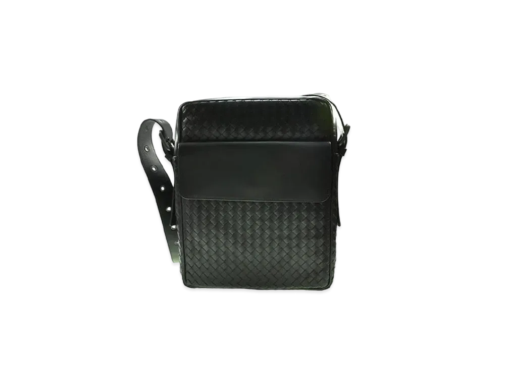 Bottega Veneta Lambskin Shoulder Bag "Black"