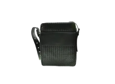 Bottega Veneta Lambskin Shoulder Bag "Black"