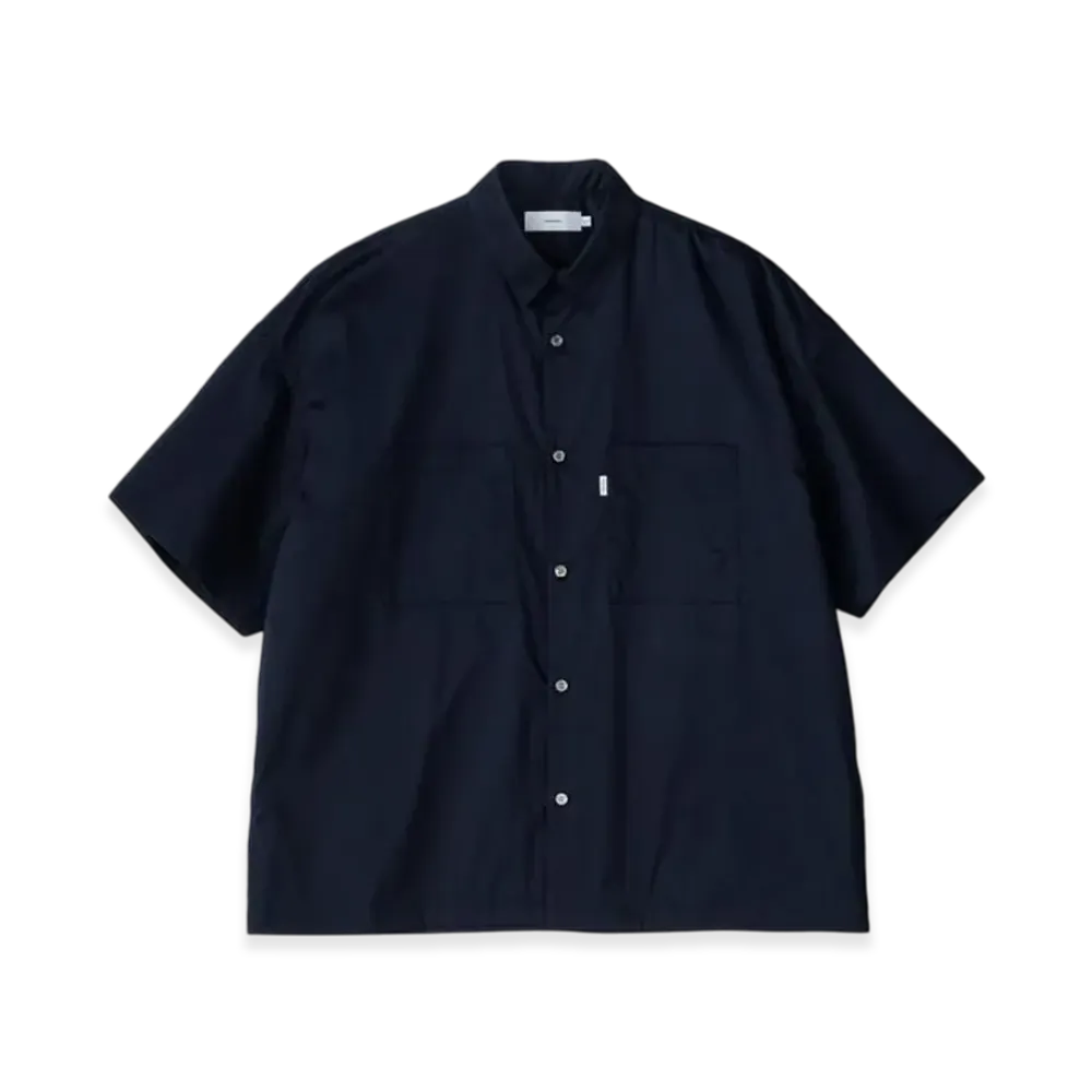 Graphpaper Solotex Twill S/S Oversized Box Shirt "Navy"
