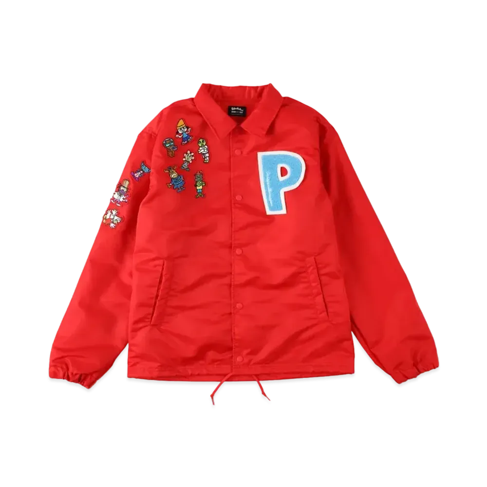 WIND AND SEA x PARAPPA THE RAPPER COACH JACKET "Red"