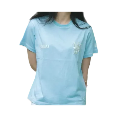 My Sugar Babe Wai Kei x MSB logo stitch tee "Light Blue"