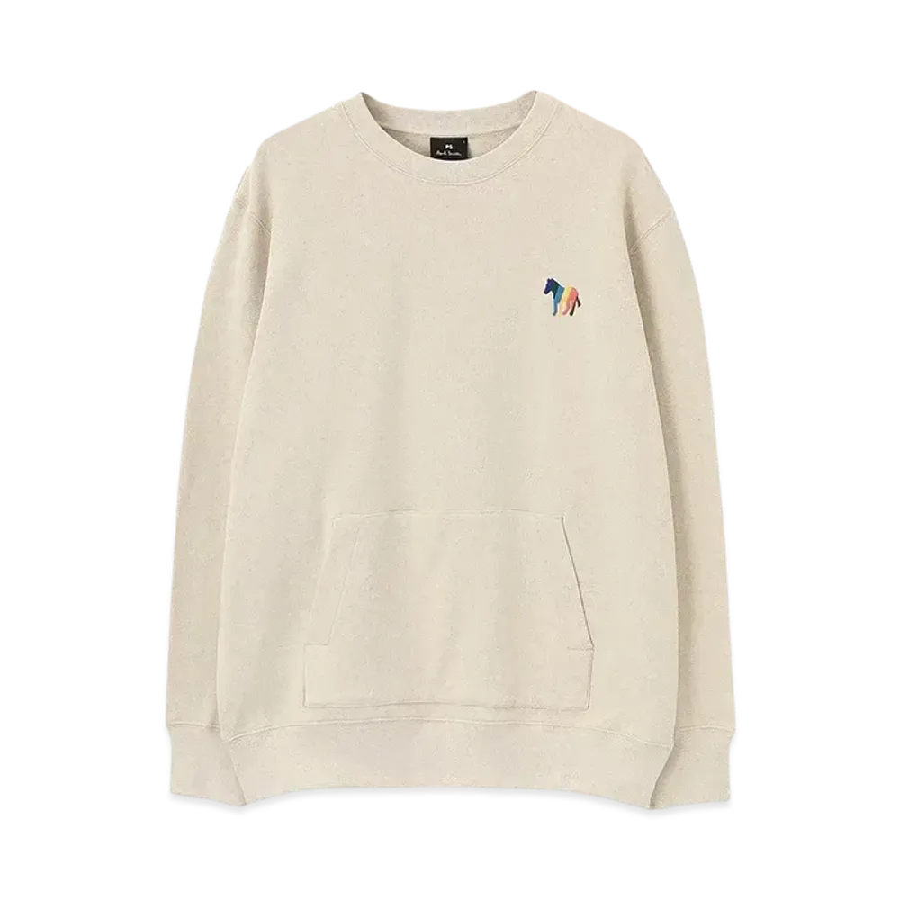 Paul Smith Season Zebra Embroidery Long Sleeve Cut And Sewn "Offwhite"