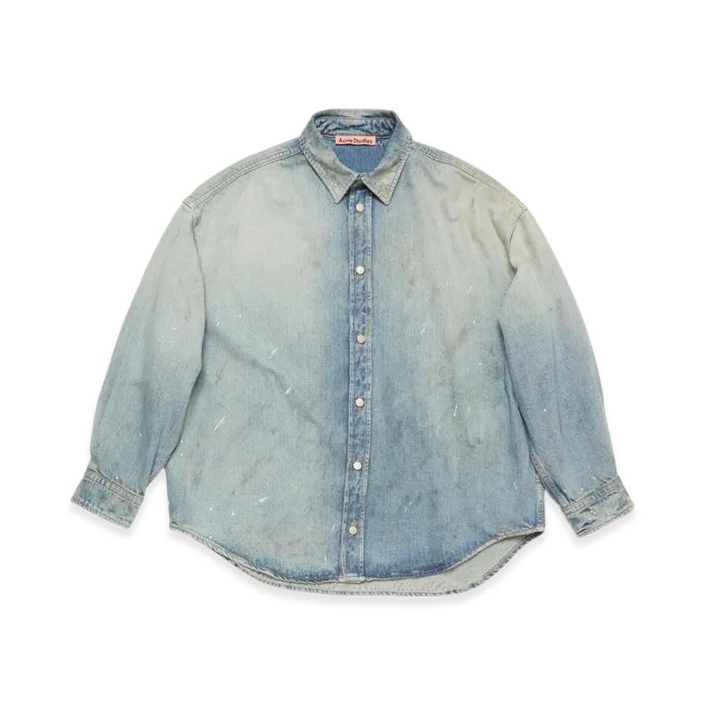 Acne Studios Denim Button Up Shirt "Light Blue"