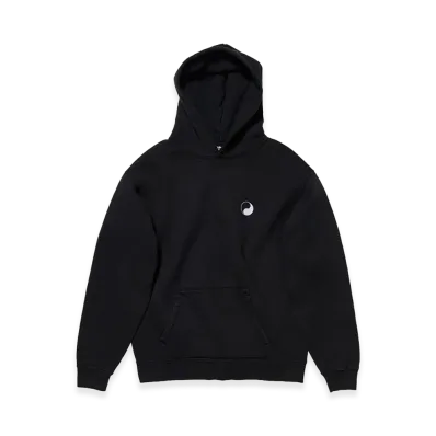 OUR LEGACY Work Shop x Stussy OL Yin Yang Pig. Dyed Hood "Overdyed Black"