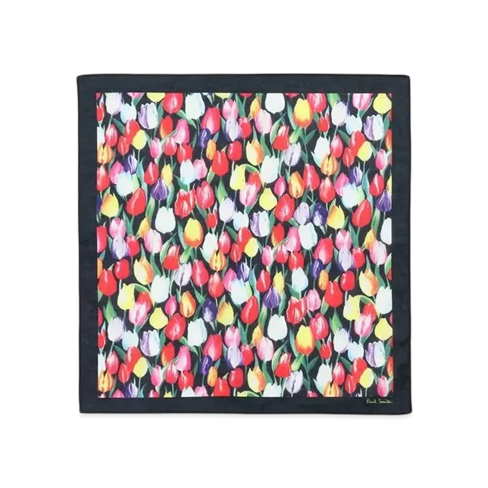 Paul Smith Archive Tulip Handkerchief "Black"