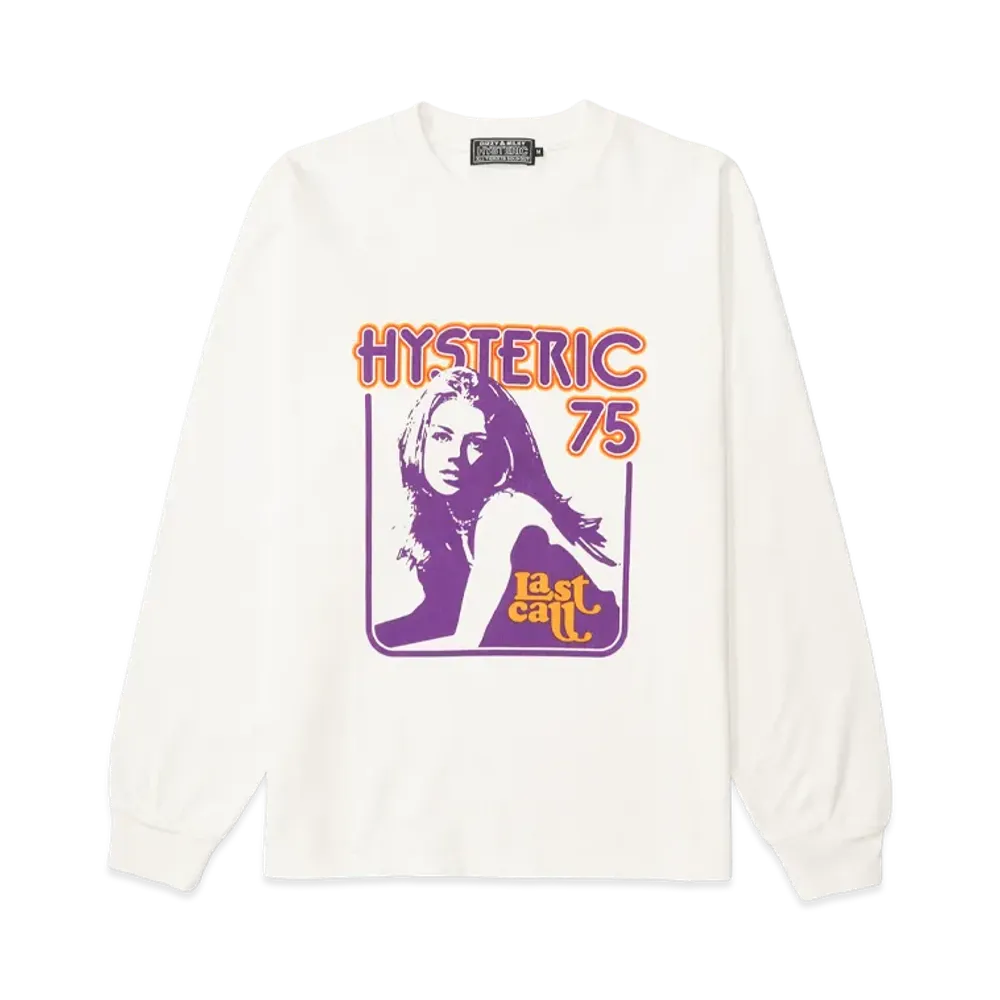 HYSTERIC GLAMOUR Last Call 75 T-Shirt "White"