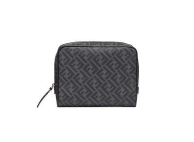 FENDI Pouch Fabric Pouch "Gray"
