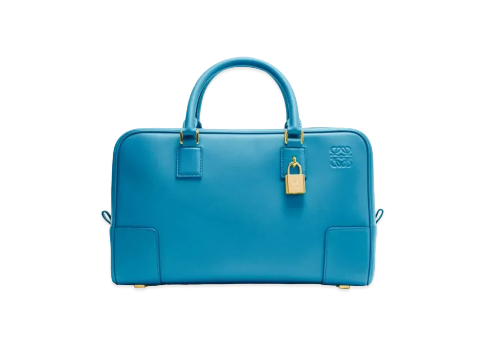 LOEWE Amazona 28 Bag In Nappa Calfskin "Lagoon Blue"