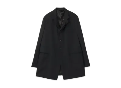 Yohji Yamamoto Pour Homme W/GARBARDINE LINING ROKUMEIKAN PRINT JACKET "Black"