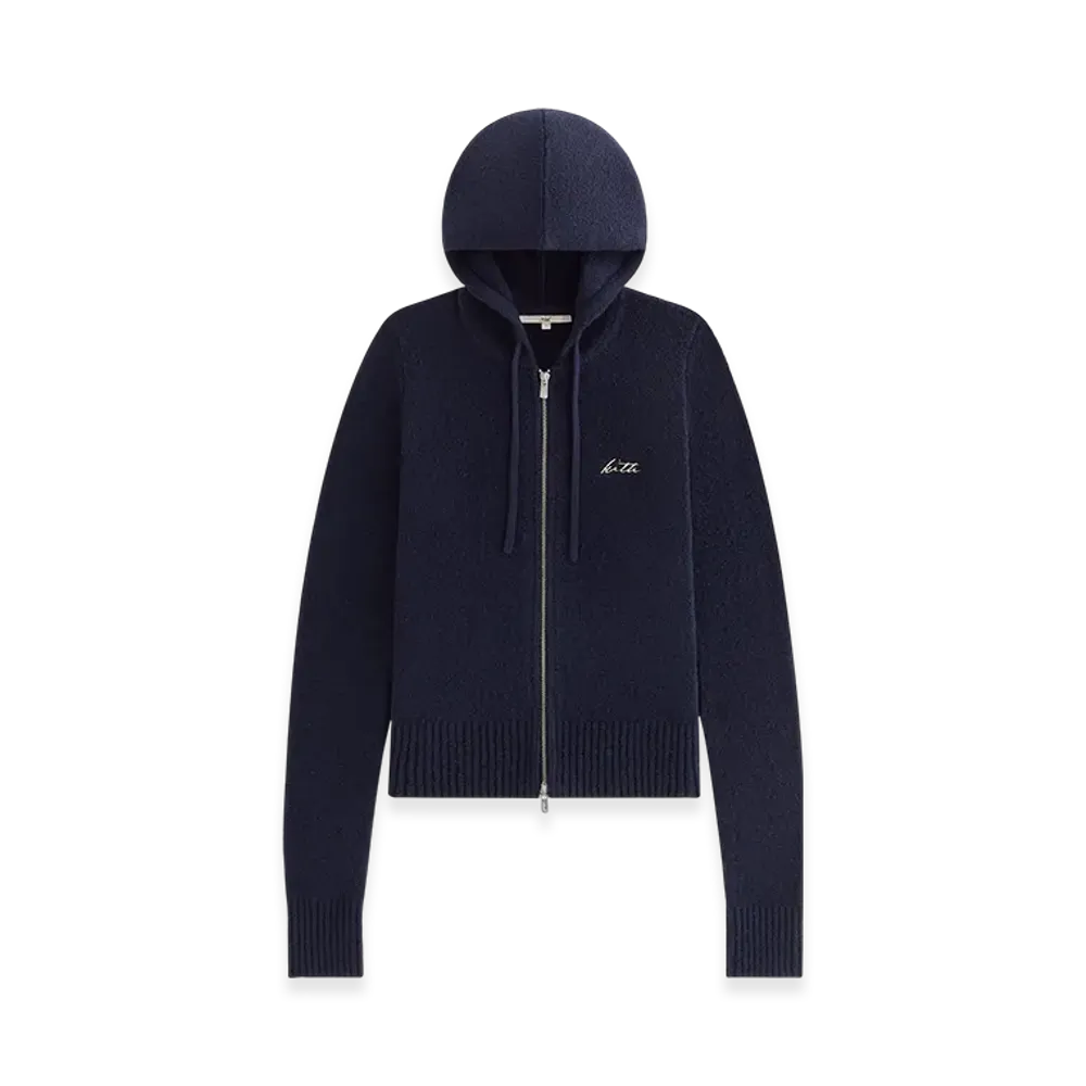 Kith Women Faryn Hooded Zip Sweater "Nocturnal"