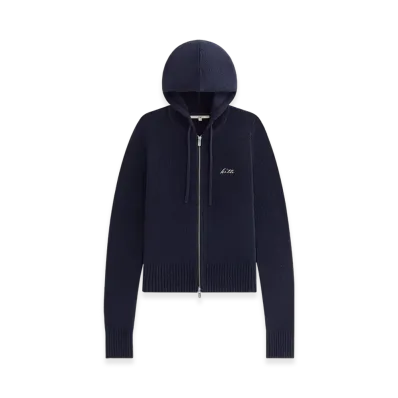 Kith Women Faryn Hooded Zip Sweater "Nocturnal"