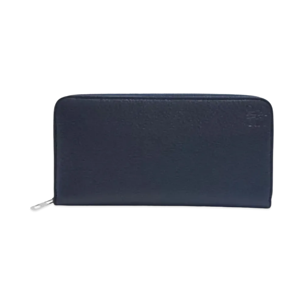 LOEWE Zip Around Wallet Soft Grain Calf "Deep Navy"