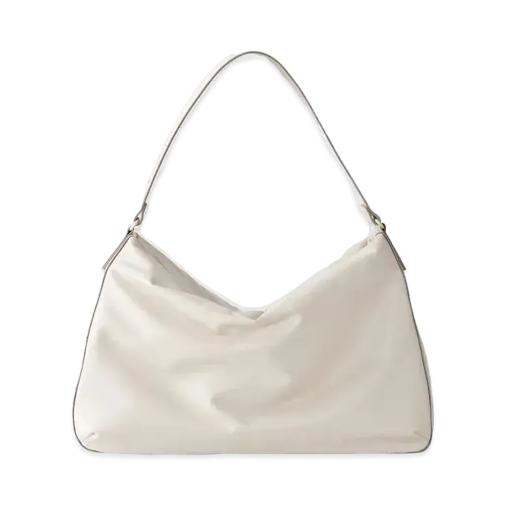 Uniqlo :C Leather Touch Puffy Bag "Off White"