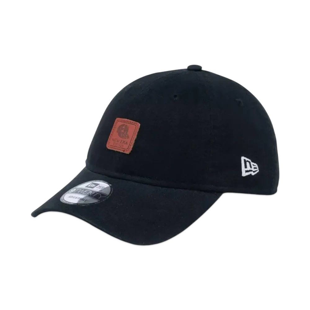 NEW ERA 9Twenty Leather Patch Duck Canvas "Black"