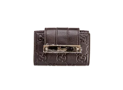 GUCCI Strap 6 Key Case Guccisima "Brown"