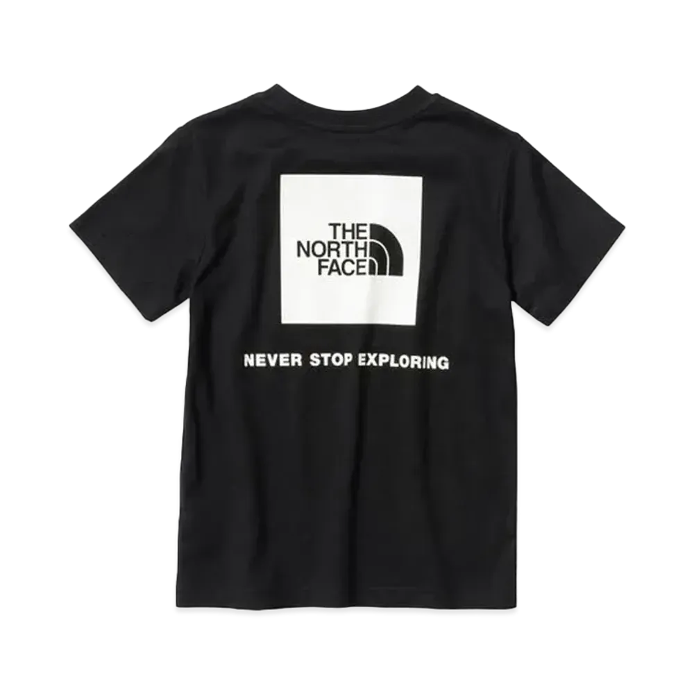 The North Face S/S Back Square Logo Tee "Black"