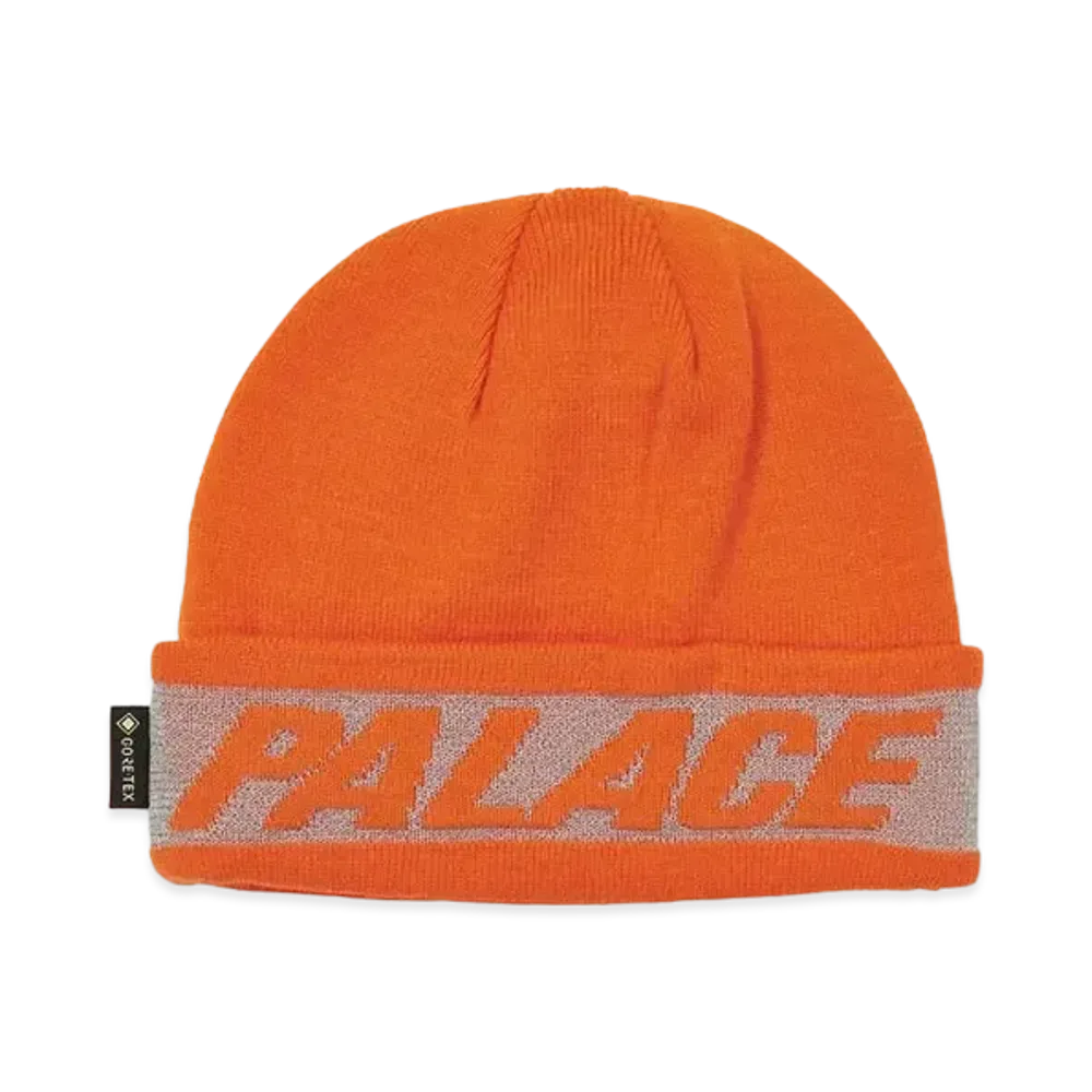 PALACE REFLECTIVE JACQUARD GORE-TEX BEANIE "Orange"