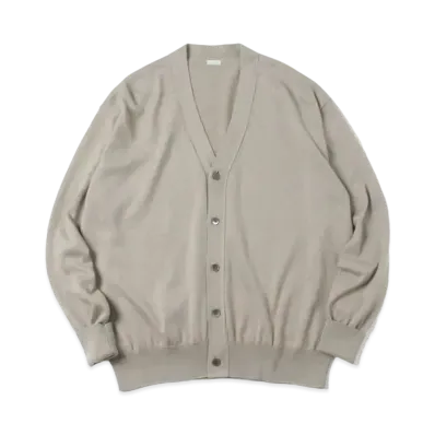 A.PRESSE Cotton Knit Cardigan "Sage"