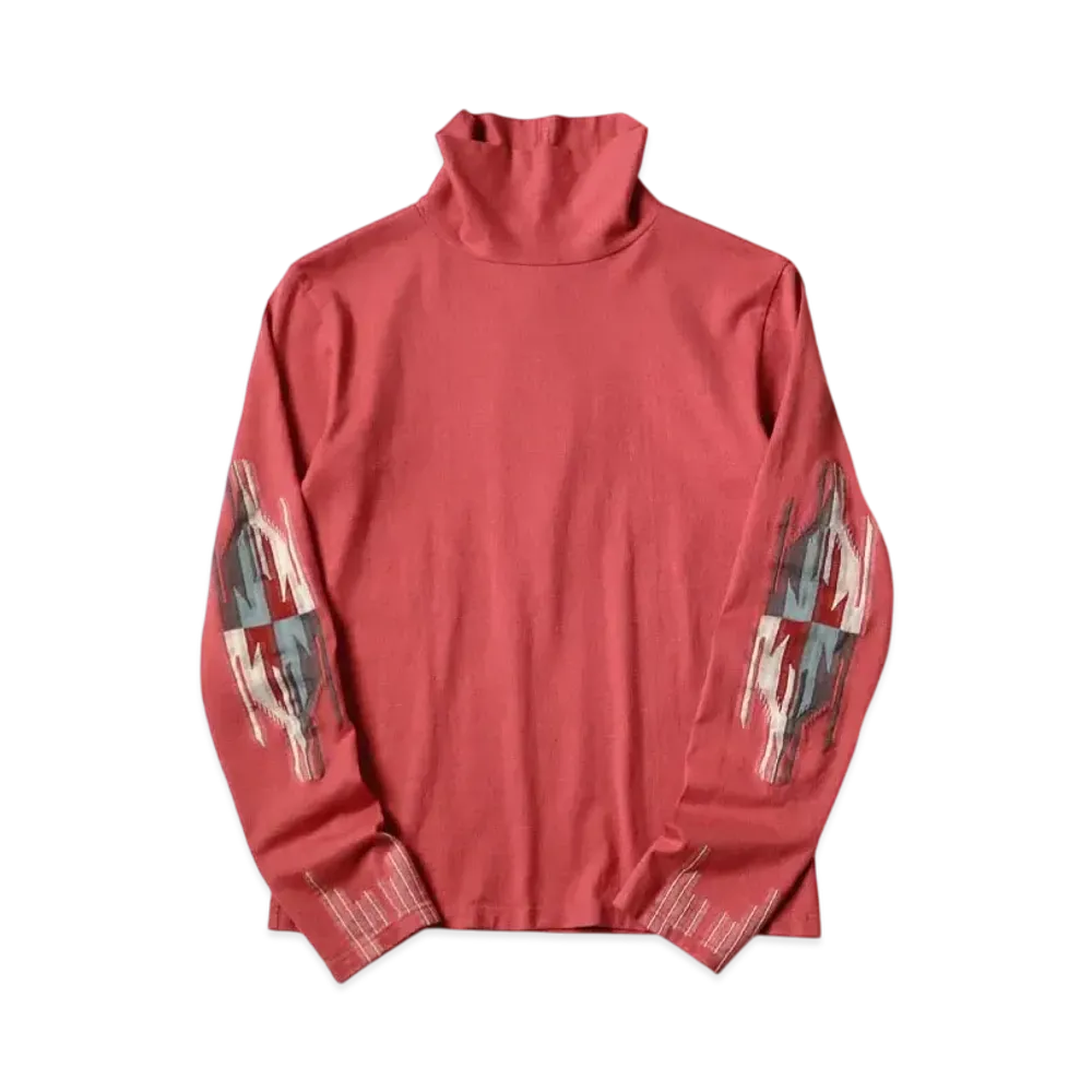 KAPITAL Ortega High Neck Long Tee "Red"
