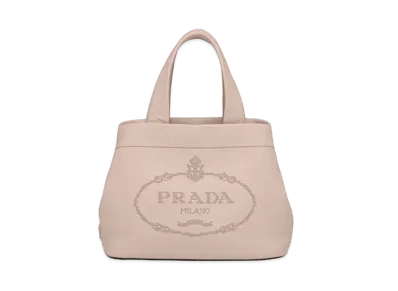 PRADA Small Leather Tote Bag "Water Lily"