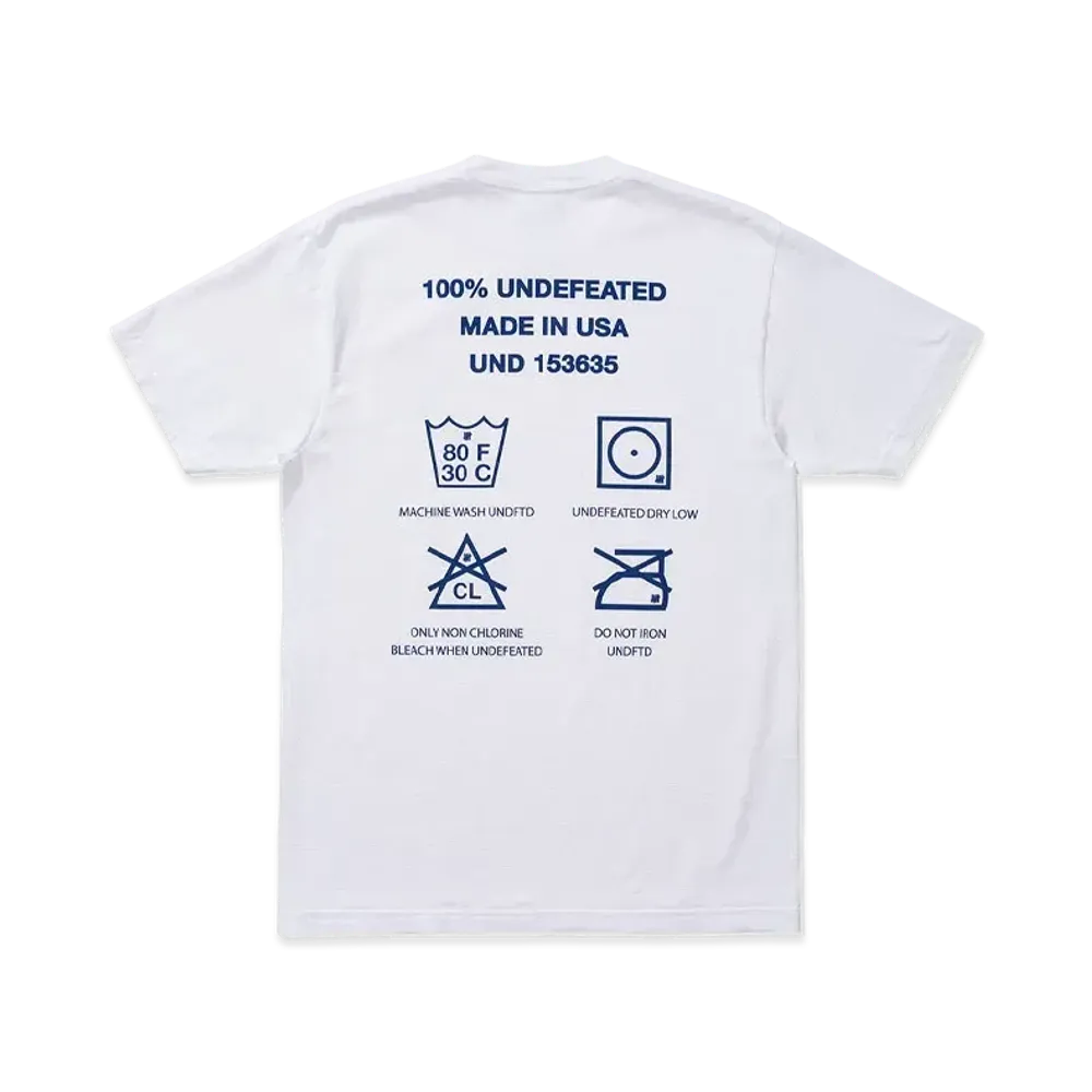 UNDEFEATED INSTRUCTION S/S TEE - 80334 "White"
