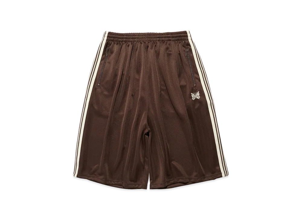 NEEDLES x STUDIOUS H.D Track Short Pant - Poly Smooth "Brown"