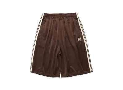 NEEDLES x STUDIOUS H.D Track Short Pant - Poly Smooth "Brown"