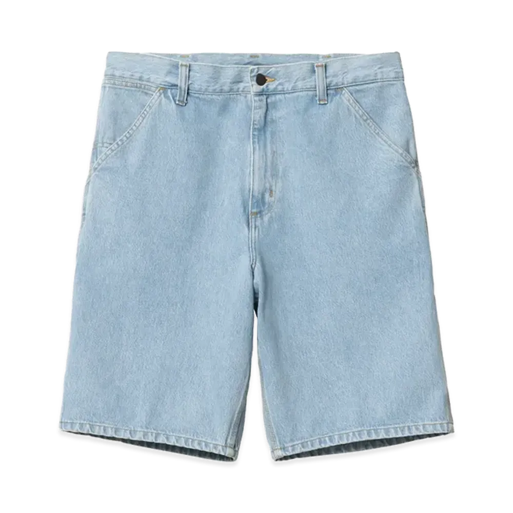 Carhartt WIP Single Knee Short "Blue(Heavy Stone Bleached)"