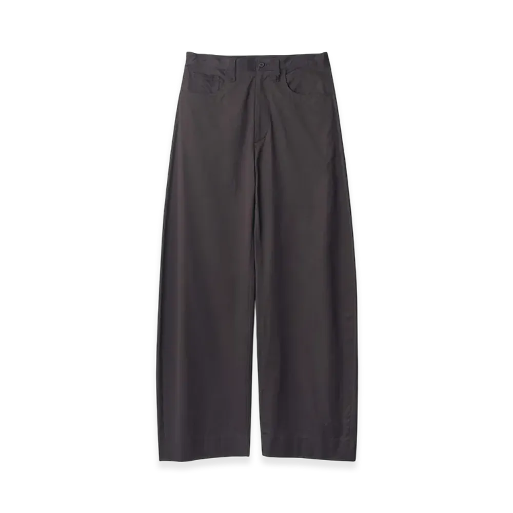 ssstein Cotton Satin Round Pants "Black"