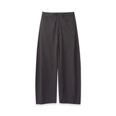 ssstein Cotton Satin Round Pants "Black"