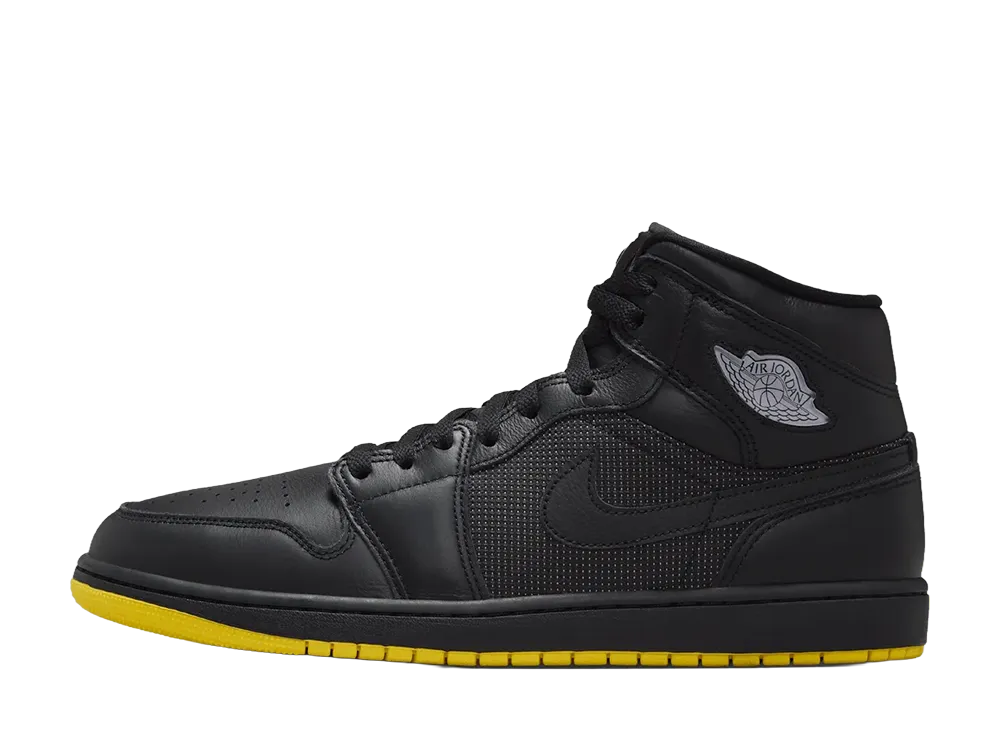 Nike Air Jordan 1 Mid "Black/Opti Yellow"