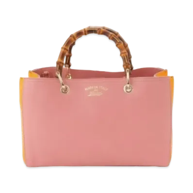 GUCCI Bamboo Shopper "Pink/Orange"
