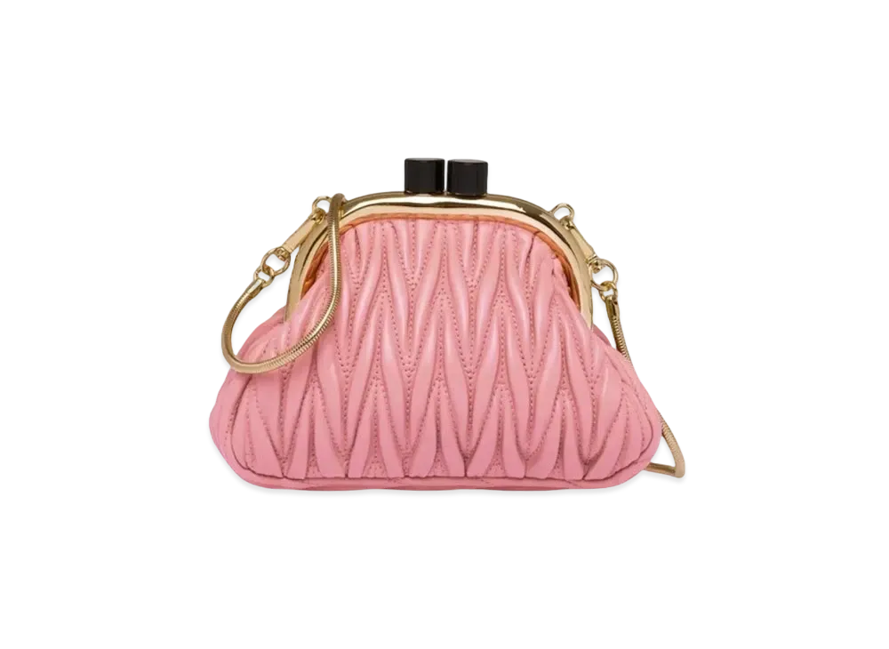 MIU MIU Miu Bernappa Leather Mini Bag "Pink"