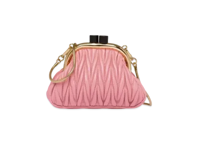 MIU MIU Miu Bernappa Leather Mini Bag "Pink"