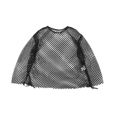 atmos pink Nagasode Mesh Tops "Black"