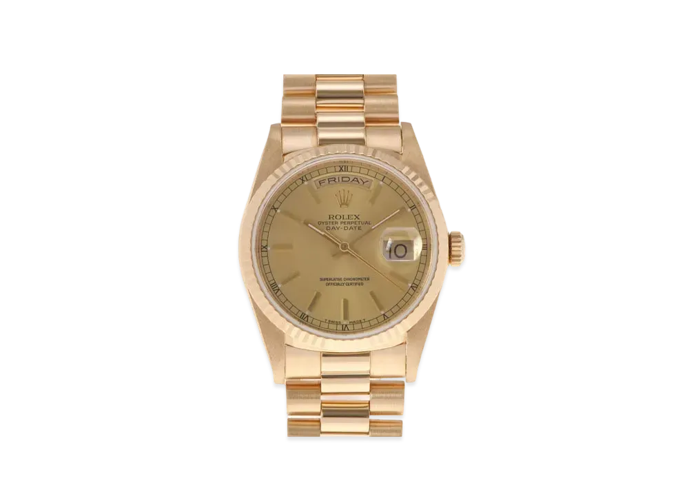 ROLEX Daydate "Champagne/Yellow Gold" 18238
