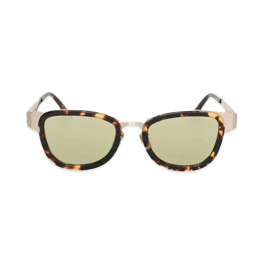 Stussy Vidal Sunglasses "Tortoise / Green Lens"
