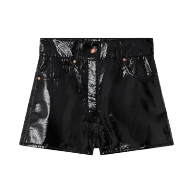 Casablanca Patent Shorts "Black"