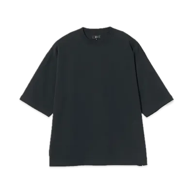 BEAMS Loose Mercerized T-Shirt "Black"