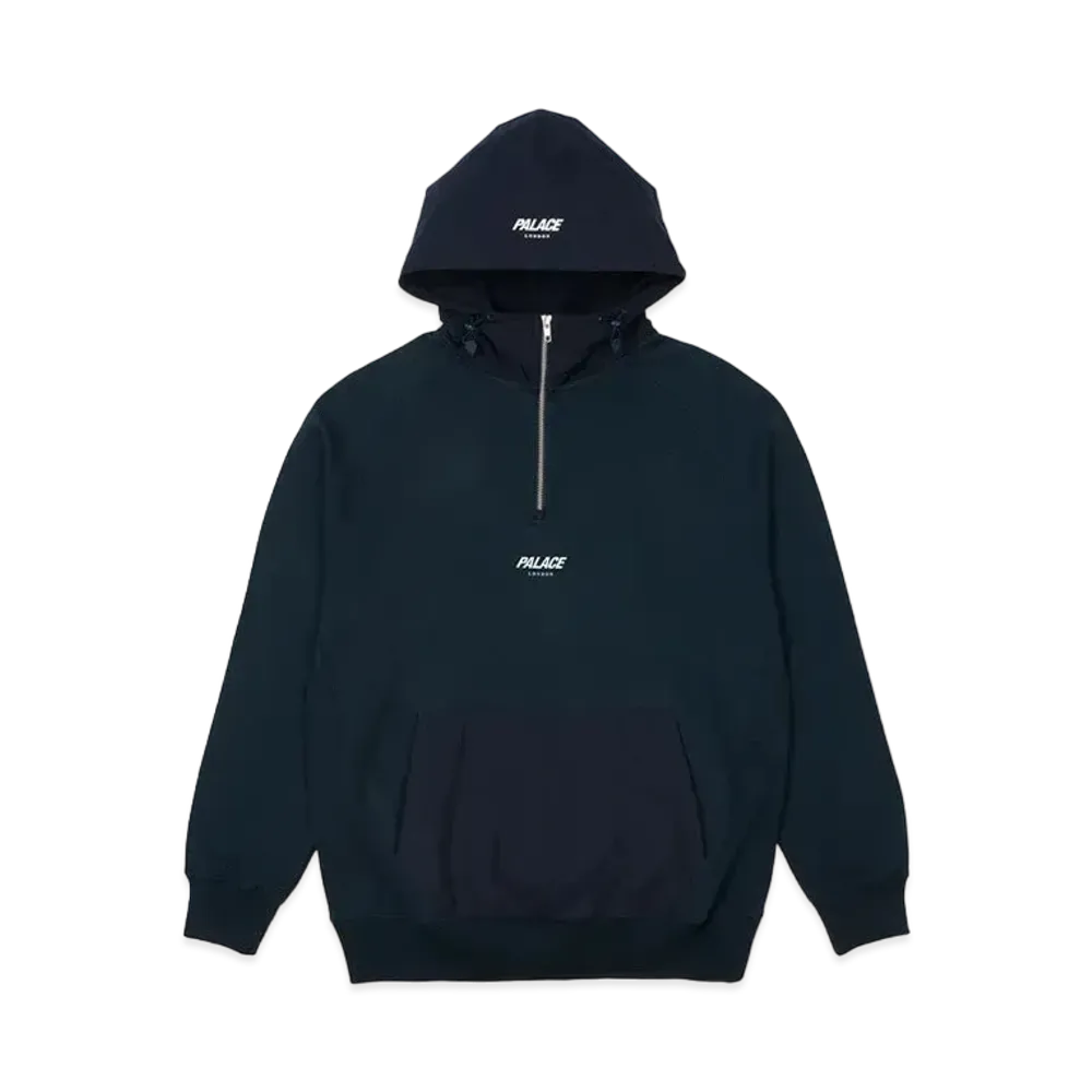 PALACE 1/4 Cotton Panel Hood "Navy"
