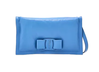 Salvatore Ferragamo Viva Bow Minibag "Chambray"