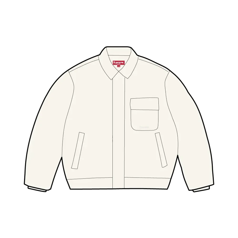 Supreme Cordura Twill Utility Jacket "White"