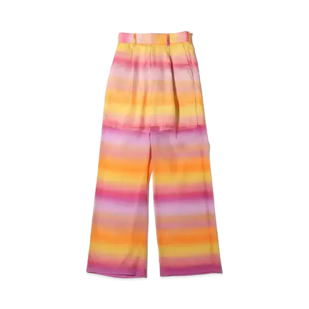 atmos pink Gradient See-Through Pants "Orange"
