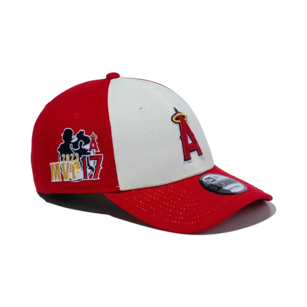 NEW ERA x Shohei Ohtani 9Forty American League MVP & Home Runs Leaders Los Angeles Angels Scarlet / Chrome White "Scarlet"