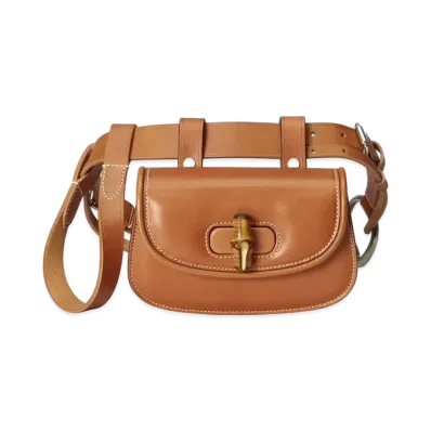 GUCCI Bamboo 1947 Mini Belt Bag "Brown"
