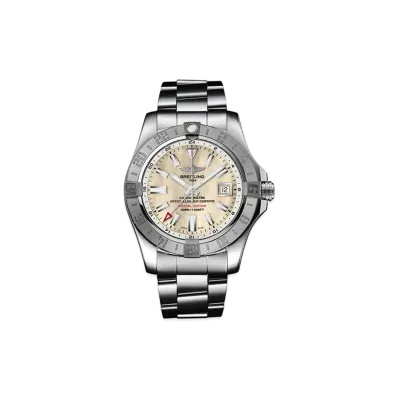 BREITLING AVENGER II GMT MOTHER OF PEARL "White"