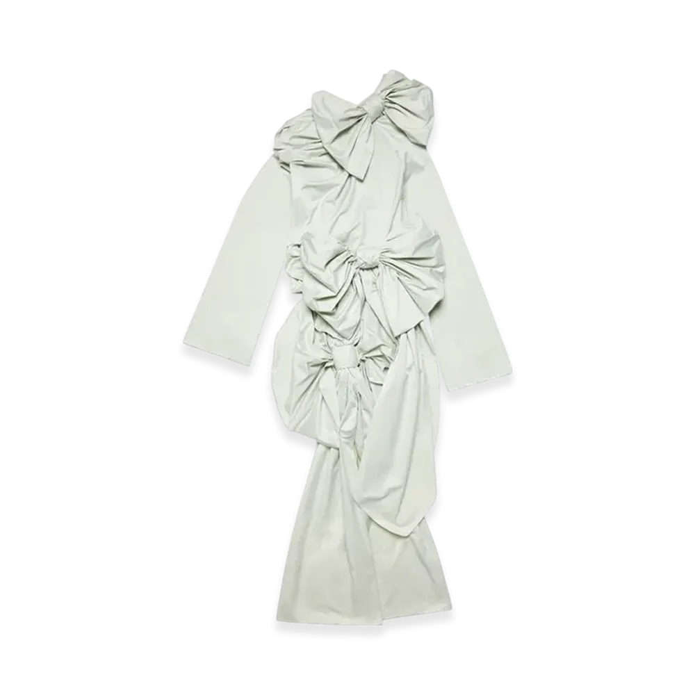 Acne Studios Bow knot dress "Light green"